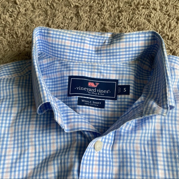 Vineyard Vines Men’s Small Button Down blue pink - Picture 7 of 9